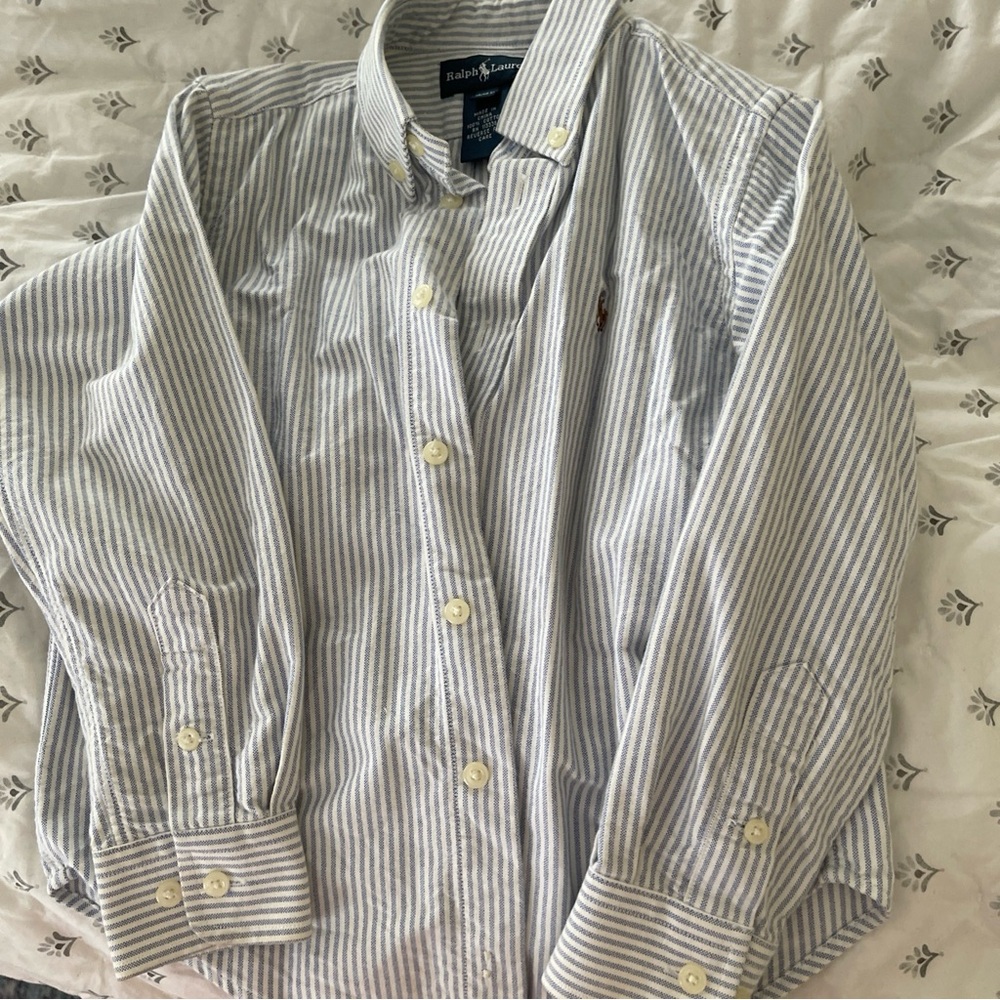 Boys, Ralph Lauren, long sleeve button down shirt